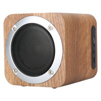 Wireless Bluetooth Wooden Speaker, TIGERHAWK Portable Intelligent Wood Speaker 10 Meters Bluetooth Transmission with 10-Hour Playtime 1800mAh Battery TF Card & FM Radio Outdoor Mp3 (White Oak)