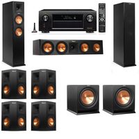 Klipsch RP-260F Tower Speakers-R112SW-7.2-Denon AVR-X3200W