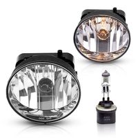 Fog Lights For GMC Envoy 2002 2003 2004 2005 2006 2007 2008 2009 (OE Style Clear Lens w/ 880 12V 27W Bulbs)