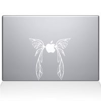 The Decal Guru Fairy Wings MacBook Decal Vinyl Sticker - 13" MacBook Air - White (1059-MAC-13A-W)