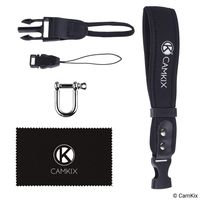 Wrist Strap for GoPro, DSLR and Compact Cameras - Extra Strong and Durable - Comfortable Neoprene Bracelet - Adjustable Fit - Quick Release Clip - Extra Tether and Cleaning Cloth Included