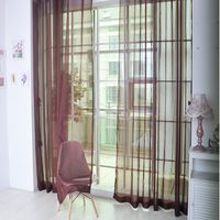 Paymenow 1 Piece Beautiful Sheer Window Elegance Curtains Drape Panels Treatment (78.7 inch x 39.3 inch, G)