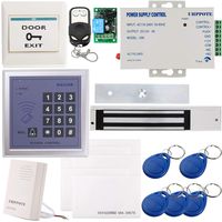 UHPPOTE Full Complete 125KHz RFID Card Outswinging Door Access Control Kit Including 600lbs Force Electric Magnetic Lock, Mag-lock with UL-Listed