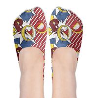 America Flag Pop Art Gym Womens Athletic Non Slip Ankle Compression Low Cut Loafer Socks For Yoga Train Hiking Cycling Running Sports Soccer