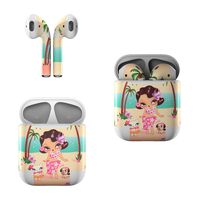 Skin Decals for Apple AirPods - Hula Lulu - Sticker Wrap Fits 1st and 2nd Generation