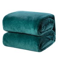 Bedsure Fleece Blanket Twin Size Emerald Green Lightweight Blanket Super Soft Cozy Microfiber Blanket