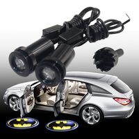 Spoya Batman Badge Shield Symbol 1 Pair of CREE 3W LED Wired car Door Step Logo Shadow Welcome Projector Lights