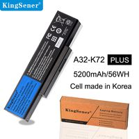 KingSener Korea Cell 5200mAh A32-K72 Laptop Battery for ASUS K72Y K73 K73B K73BR K73BY K73E K73J K73JK K73S K73SD K73SJ K73SM K73SV K73T