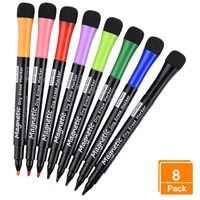 Linkbro Magnetic Dry Erase Markers - Fine Tip, Assorted Colors, 8 Pack, Low Odor Whiteboard markers for kids, Work On White board & Calendar, Refrigerator