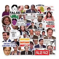 The Office Sticker, 50 Pack Waterproof Vinyl Funny Decals for Laptop, Water Bottle, Hydro Flask, Car, Bumper, Phone, Computer, Skateboard, Motorcycle, Luggage, Guitar