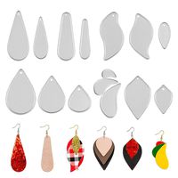 15 PCS Earring Cutting Dies Teardrop Leaf Die Cuts for Making Leather Earrings DIY Crafts