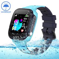 Kids Smartwatch Waterproof with GPS Tracker, Smart Watch Phone Compatible Ios Android for Children 3-12 Girls Boys SOS Call Remote Camera Two way call Touch screen Games Christmas Birthday Holiday Gif