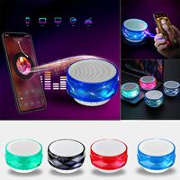 Etuoji A66 Bluetooth Speaker Crystal Colorful Light Card Mini Portable Bluetooth Speakers