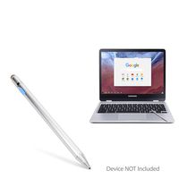 Samsung Chromebook Plus V2 Stylus Pen, BoxWave [AccuPoint Active Stylus] Electronic Stylus with Ultra Fine Tip for Samsung Chromebook Plus V2 - Metallic Silver