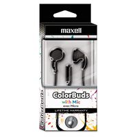 Maxell 199708 Color Buds W/Mic - Black