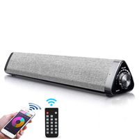 Bluetooth Sound Bar, PON Wired and Wireless Speakers with Remote Control, Home Theater, TF Card-Surround SoundBar for TV/Cellphone/Tablet, 2.0 Channel Soundbar with 2x5w Speakers