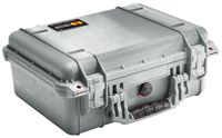 Pelican 1450 Case With Foam (Silver)