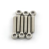 6pcs M6x30mm Eye Bolt Screw Lifting Ring Eye Bolts 304 Stainless Steel Axle Pin Split Pin Shaft Pin Dowel Bolt Ring Screw Loop Hole Bolt