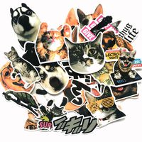 BOROLA 30pcs Not Random Cute Anima Cat & Dog Stickers for Laptop Cars Motorcycle Bicycle Luggage Graffiti Skateboard Waterproof Vinyl Scrapbook Stickers