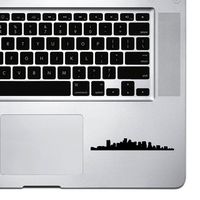 StickAny Palm Series Boston Skyline Sticker for MacBook Pro, Chromebook, and Laptops (Black)