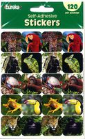 Eureka Rainforest Creatures Real Photos Stickers