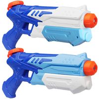heytech 2 Pack Water Gun Squirt Guns Water Blaster 300CC High Capacity Water Soaker Blaster Squirt Toy Swimming Pool Beach Sand Water Fighting Toys