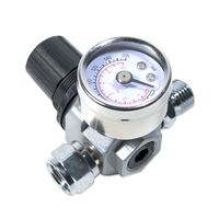 Tool Guy Republic HVLP Spray Gun Air Regulator with Pressure Gauge and Diaphragm Control
