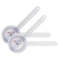 Ever Ready First Aid Plastic 12" Goniometer 360 Degree ISOM - 2 Pack