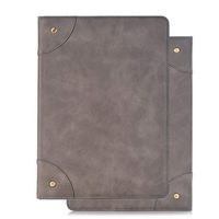 iPad Air 3 Protective 10.5" Cover, elecfan Vintage Book Style Folio Case Stand with Card Slots PU Leather Flip Case Magnetic Smart Protective Case for 2019 Release iPad Air 3rd Gen 10.5 inch, Grey