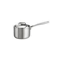 Tramontina 80116/021DS Gourmet Stainless Steel Induction-Ready Tri-Ply Clad Covered Sauce Pan, 1.5-Quart, NSF-Certified, Made in Brazil