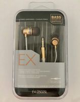 Earbud Earphones, White, Interchangeable Earpieces - Premium Quality, Clear Sound and Bass, Noise Canceling, Tangle-Free Cord Headphones for Phones, Activity, Sports, Music