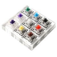 NPKC 9 key Gateron Green Clear White Gray Clear Zealio Purple Switches Shaft Testing Tool Switch Tester