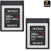 Sony Professional XQD G Series 240GB Memory Card (QD-G240F) (2-Pack)