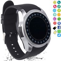 FashionLive Smart Watch Bluetooth Smartwatch Touch Screen Unlocked Phone Camera Pedometer Text Call Sports Fitness Activity Tracker for Women Men