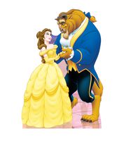 Advanced Graphics Belle & Beast Life Size Cardboard Cutout Standup - Disney's Beauty and The Beast