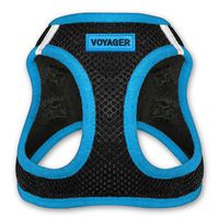 Voyager Step-In Air Dog Harness - All Weather Mesh, Step In Vest Harness for Small and Medium Dogs by Best Pet Supplies - Blue, Medium (Chest: 16" - 18")