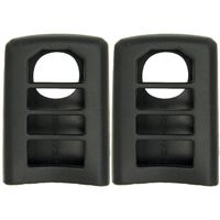Keyless2Go New Silicone Cover Protective Case for Remote Smart Keys with FCC M3N5WY8145-Black - (2 Pack)