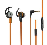 BenandJonah Extreme Sports Pro Fit Active Waterproof Up to 30 Ft (IPX-7) Tangle Free Earbuds (Orange)