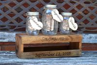 Rustic Wedding Unity Ceremony Set - Unity Sand Holder - Wedding Unity - Sand Ceremony - Sand Ceremony Set - Unity Sand Set - Unity Ceremony