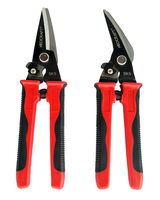 Neocraft Heavy Duty Electrician Scissor (Set of 2) - Sharp Steel Scissors for Cutting Metal Sheet, Plastic, Gardening - Grinded Cutting Edge for Durable Cutting - Can Be Used by Left-Handed People