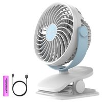 Battery Operated Clip on Fan Mini Desk Fan with 4 Speeds, 360 Degree Rotation for Baby Stroller, Table, Office, Camping, Dorm