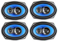 4) Q Power 6x9" 700 Watt 3-Way Car Audio Stereo Coaxial Speakers Four | QP693
