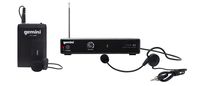 Gemini VHF-01HL-C4 Professional Audio DJ Equipment Single Channel Wireless VHF System and Lavalier Headset Microphone with 100ft Operating Range