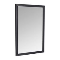 AmazonBasics Rectangular Wall Mirror 24" x 36" - Standard Trim, Black