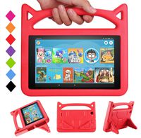All-New F ir e HD 8 Case,F ir e HD 8 Kids Case,SNOW Shock Proof Protective Cover Case for F ir e HD 8 Tablet (6th Gen,2016 Release & 7th Gen,2017 Release & 8th Gen,2018 Release) Red