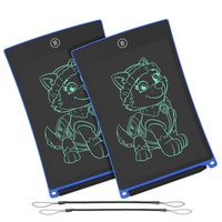 WOBEECO LCD Writing Tablet, 8.5 Inch Electronic Writing &Drawing Board Doodle Board with Lanyard for Kids and Adults at Home,School and Office (Pink 2pcs)