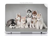 Laptop Vinyl Decal Sticker Skin Print Husky Puppies fits Chromebook CB3-111 11.6in
