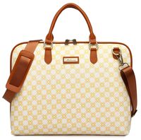 Malirona Laptop Shoulder Bag Water Resistant Laptop Case for MacBook Pro, MacBook Air, Notebook Computer Carry Case (15-15.6inch, Yellow-White)