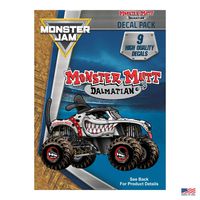 Monster Jam Monster Mutt Dalmatian Decal Pack - Set of 9 Monster Truck Vinyl Stickers
