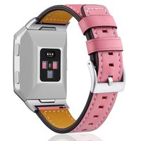 Hotodeal Band Compatible with Ionic Genuine Leather Bands, Classic Leather Replacement Accessory Strap Smart Watch, Women Men Small Large